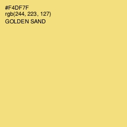 #F4DF7F - Golden Sand Color Image